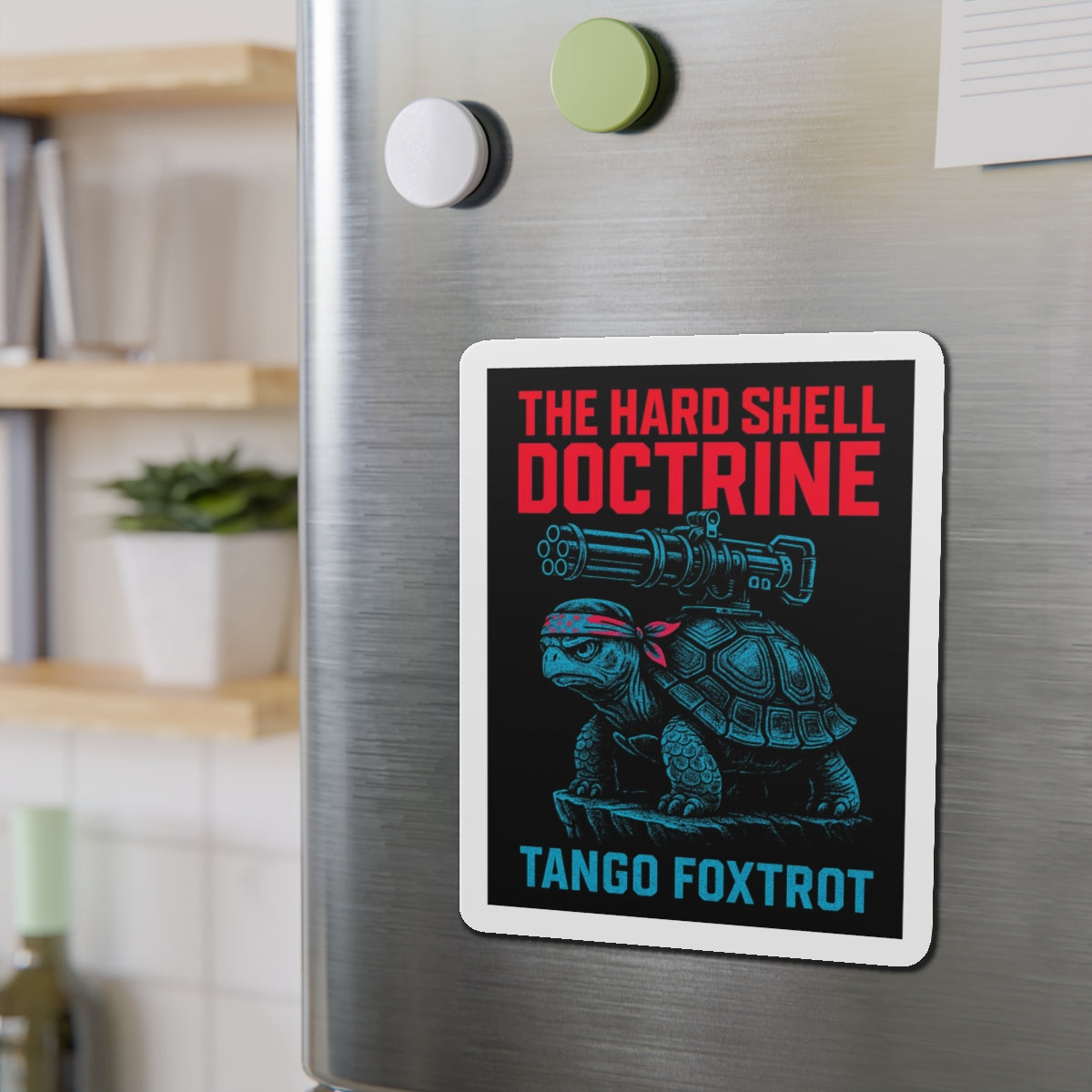 Hard Shell Doctrine Die-Cut Magnet