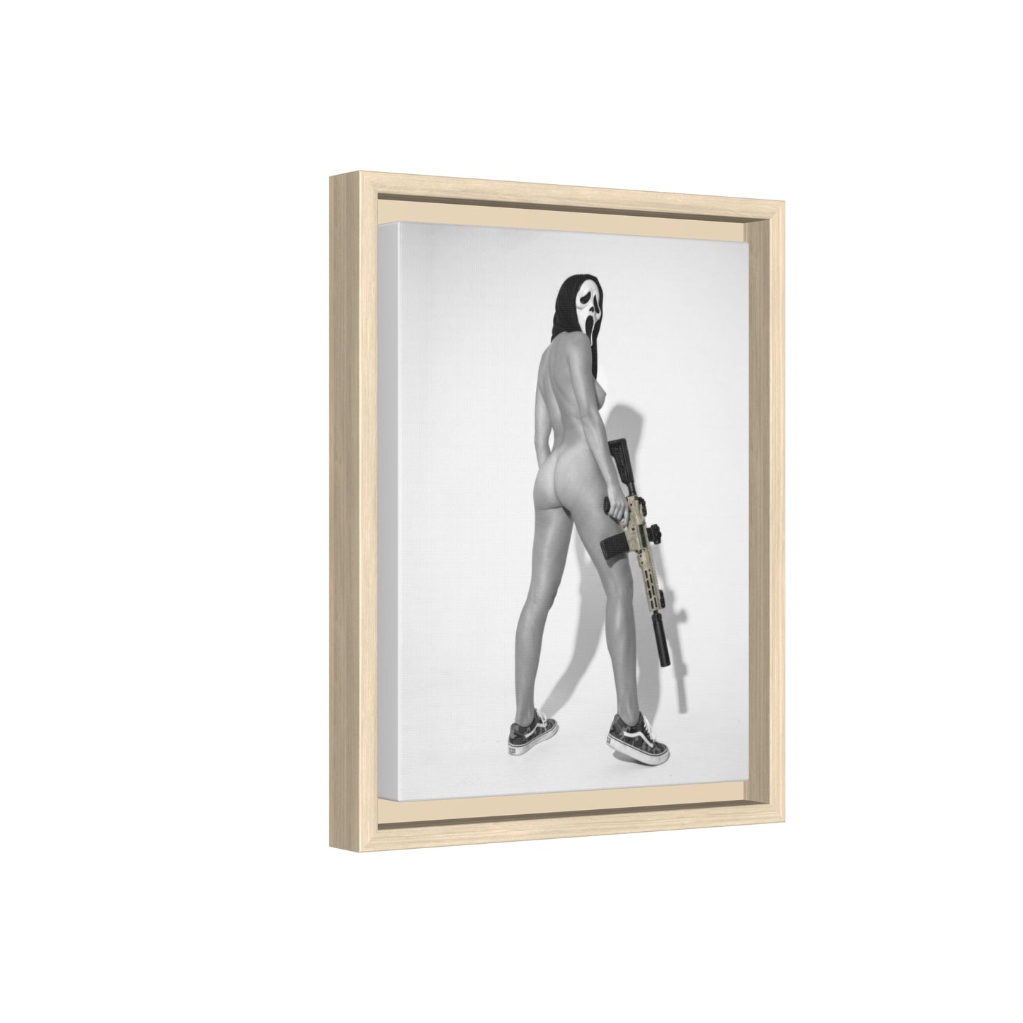 Ghost Face Vol. 1 Multi-Color Framed Matte Canvas Art Print