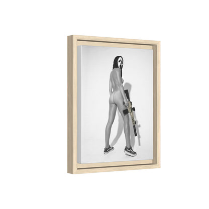 Ghost Face Vol. 1 Multi-Color Framed Matte Canvas Art Print