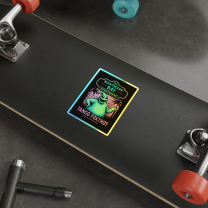Nightmare Bay Holographic Die-Cut Stickers