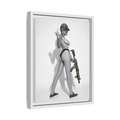 Shotty Vol. 1 Multi-Color Framed Matte Canvas Art Print