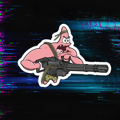 Warmonger Patrick Die-Cut Stickers