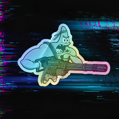 Warmonger Patrick Holographic Die-cut Stickers