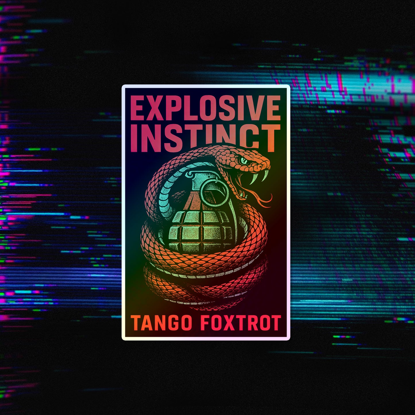 Explosive Instinct  Holographic Die-Cut Stickers