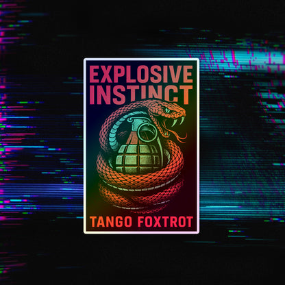 Explosive Instinct  Holographic Die-Cut Stickers