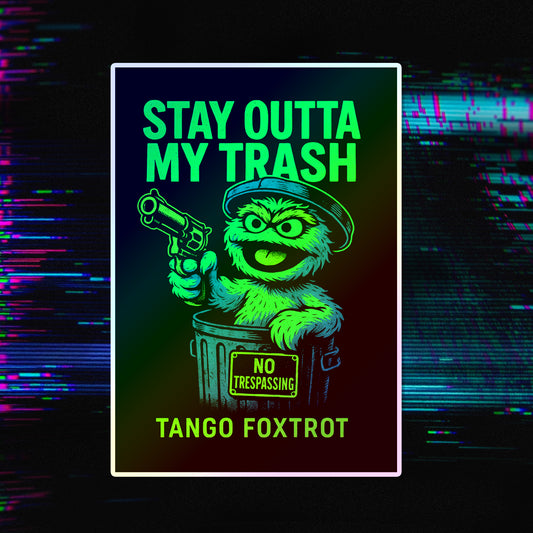 Trash Day Holographic Die-Cut Stickers
