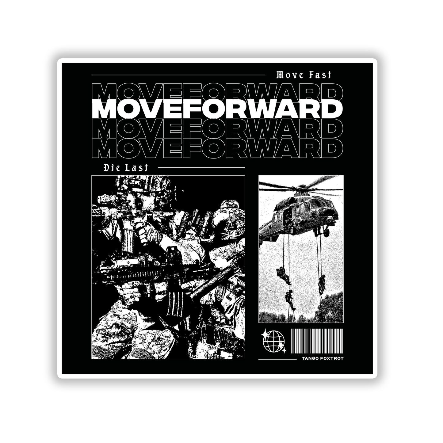 Move Forward Die-Cut Stickers