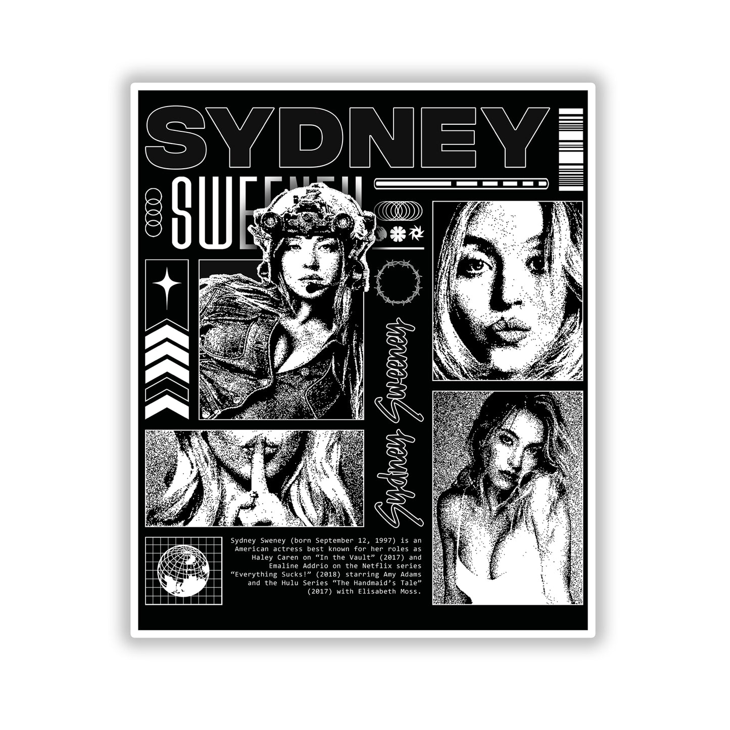 Sydney Sweeney Die-Cut Stickers