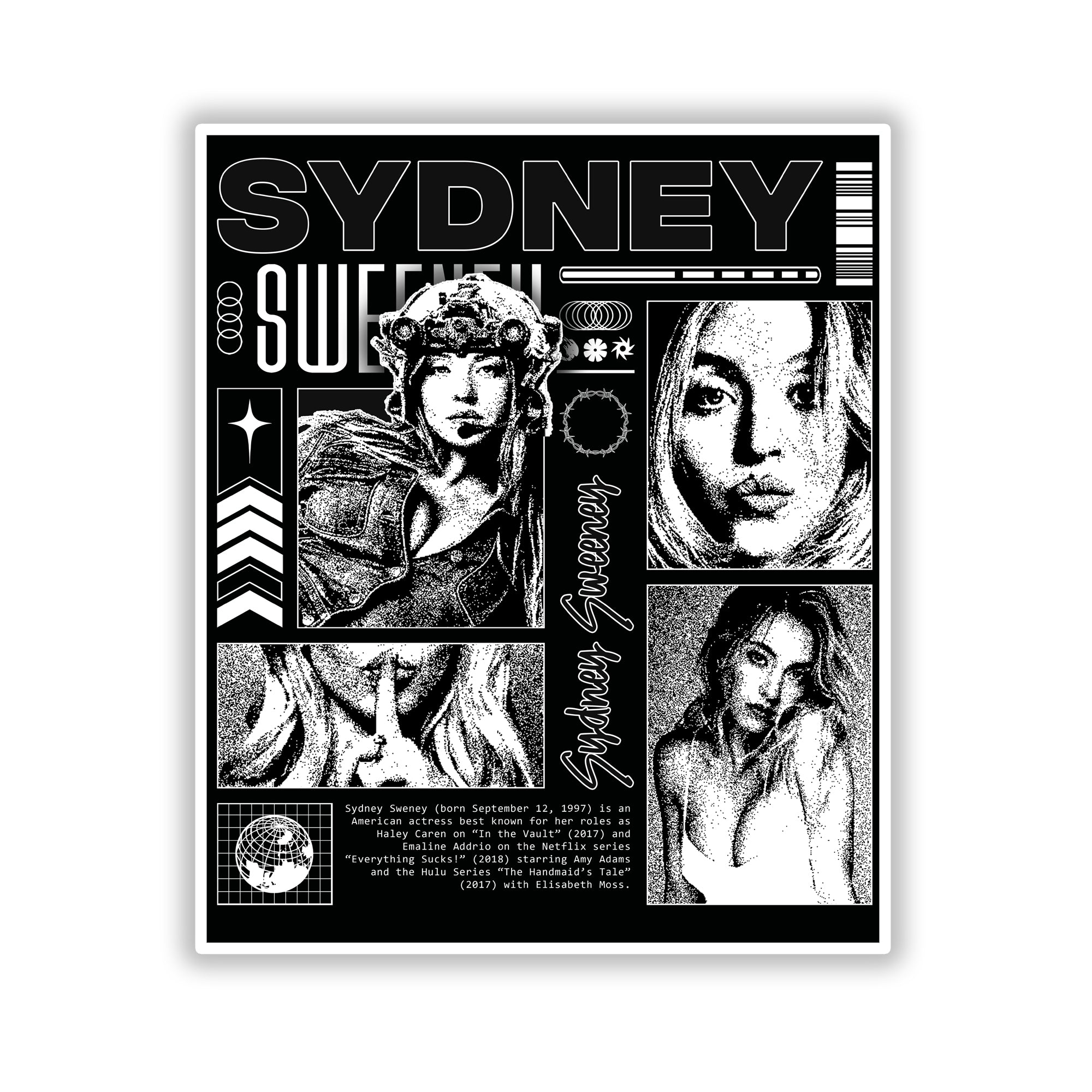 Sydney Sweeney Die-Cut Stickers