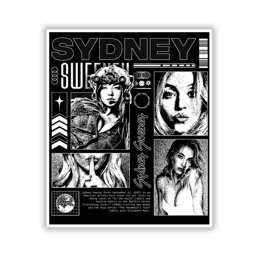 Sydney Sweeney Die-Cut Stickers
