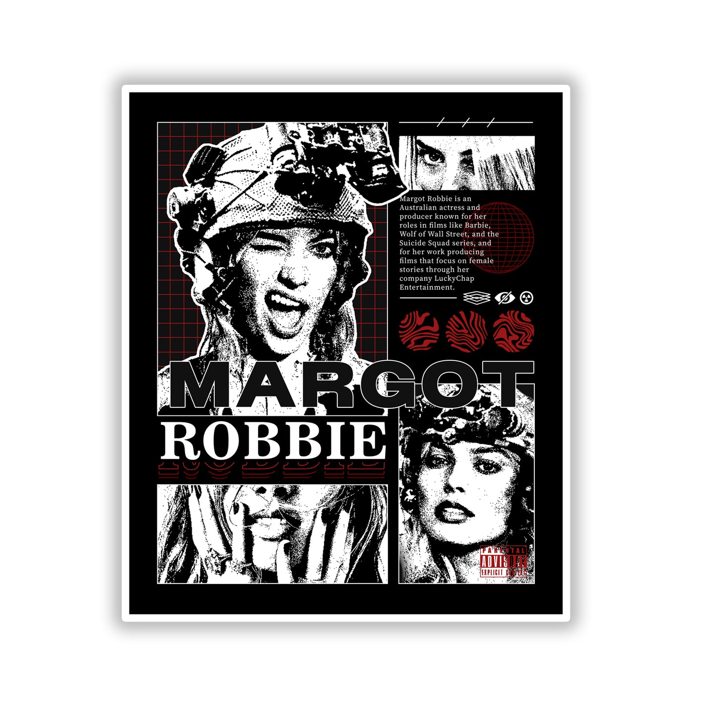 Margot Robbie Die-Cut Stickers