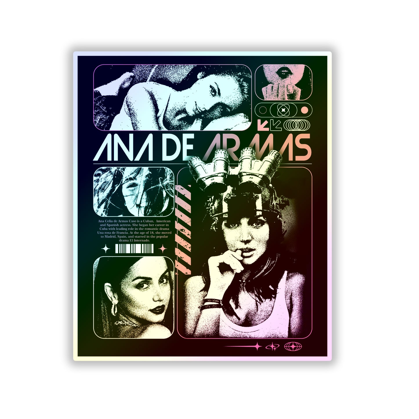 Ana De Armas Vol. 3 Holographic Die-Cut Stickers