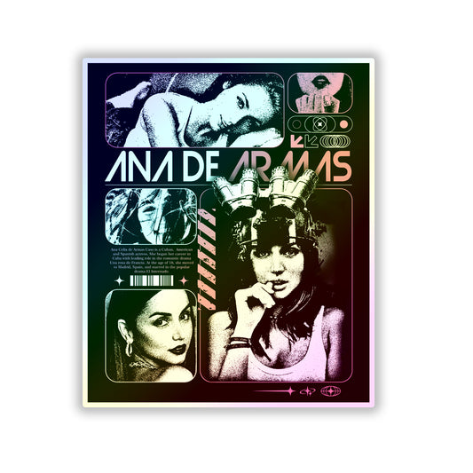 Ana De Armas Vol. 3 Holographic Die-Cut Stickers