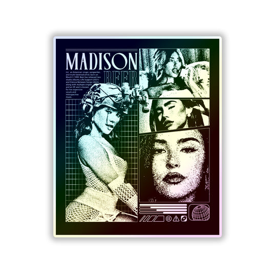 Madison Beer Holographic Die-Cut Stickers