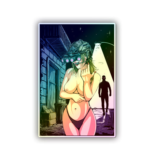 Heartbreaker Ops Uncensored Holographic Die-Cut Stickers