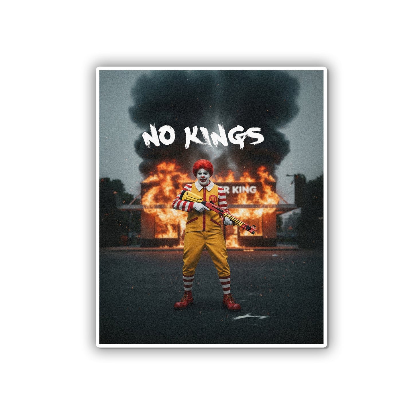 No Kings Die-Cut Stickers
