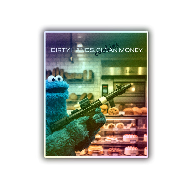 Clean Hands Holographic Die-Cut Stickers