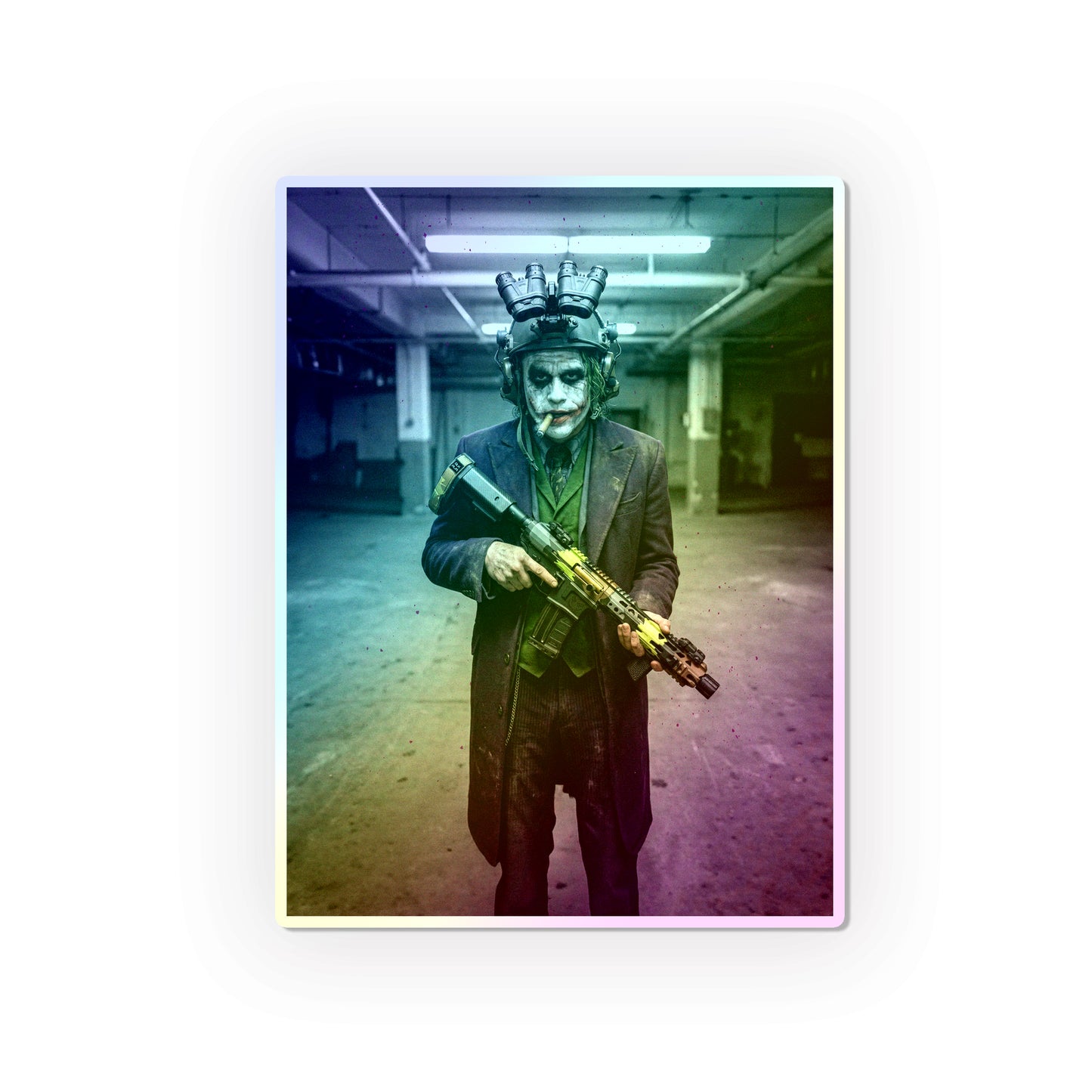 Why So Serious Holographic Die-Cut Stickers