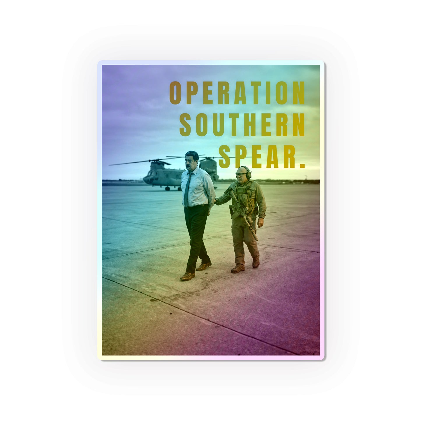 Operation Southern Spear Holographic Die-Cut Stickers
