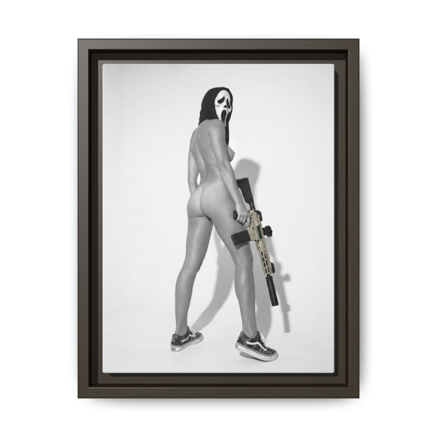 Ghost Face Vol. 1 Multi-Color Framed Matte Canvas Art Print