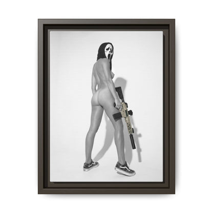 Ghost Face Vol. 1 Multi-Color Framed Matte Canvas Art Print