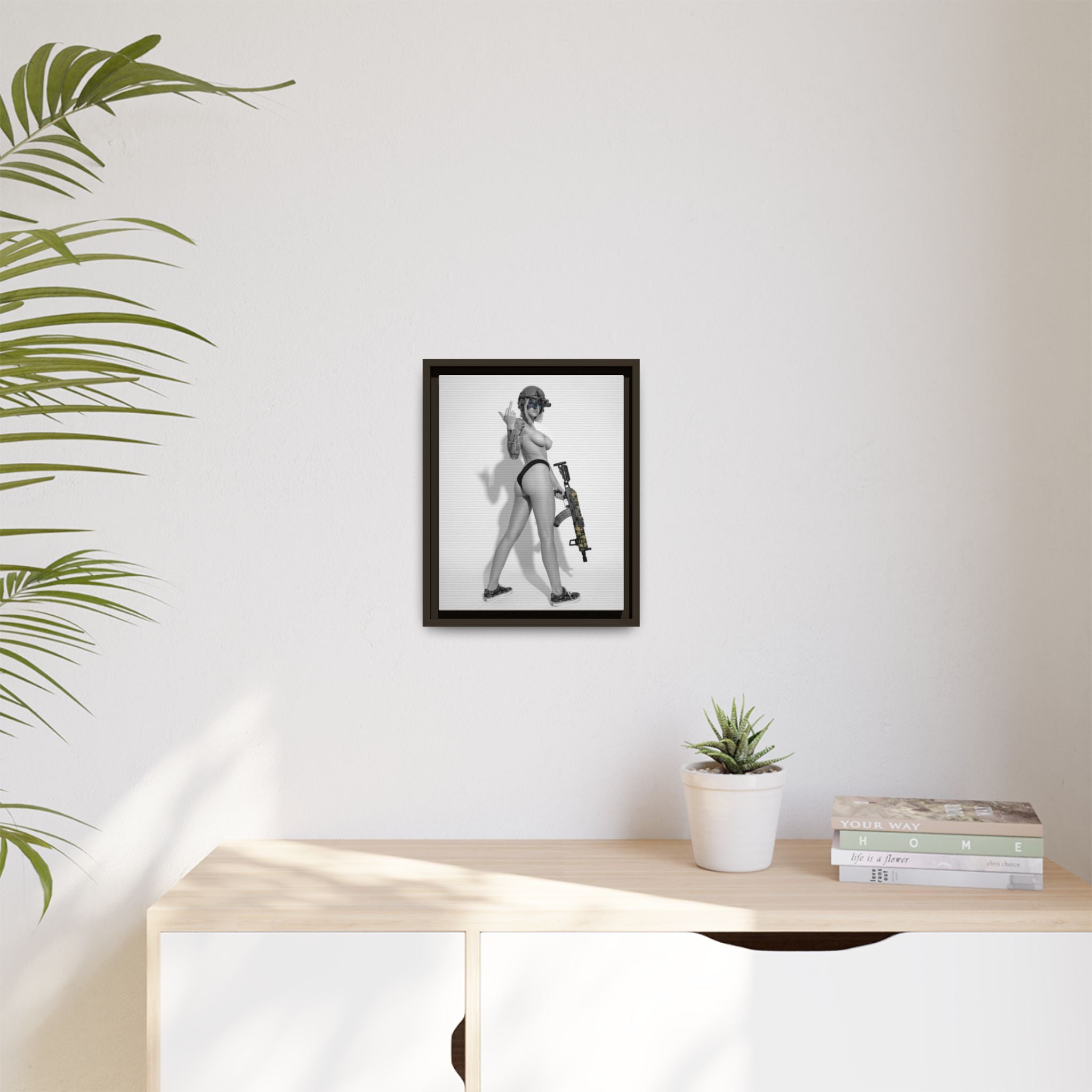 Shotty Vol. 1 Multi-Color Framed Matte Canvas Art Print