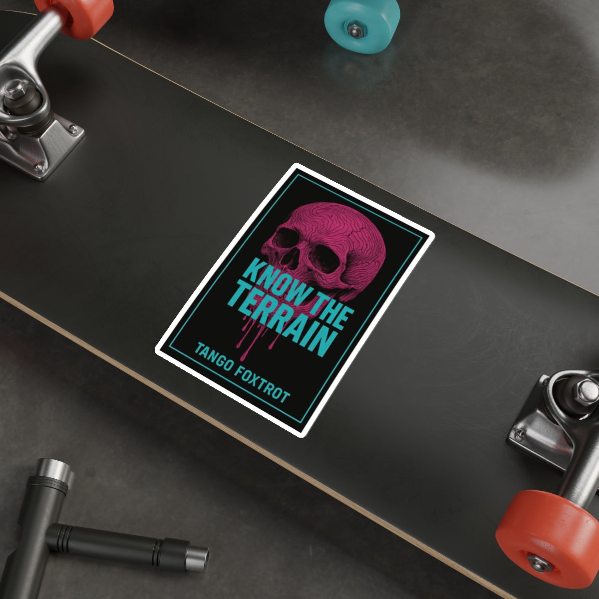 Know The Terrain Die-Cut Stickers