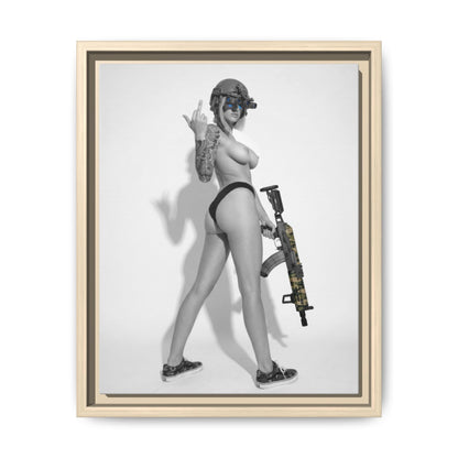 Shotty Vol. 1 Multi-Color Framed Matte Canvas Art Print