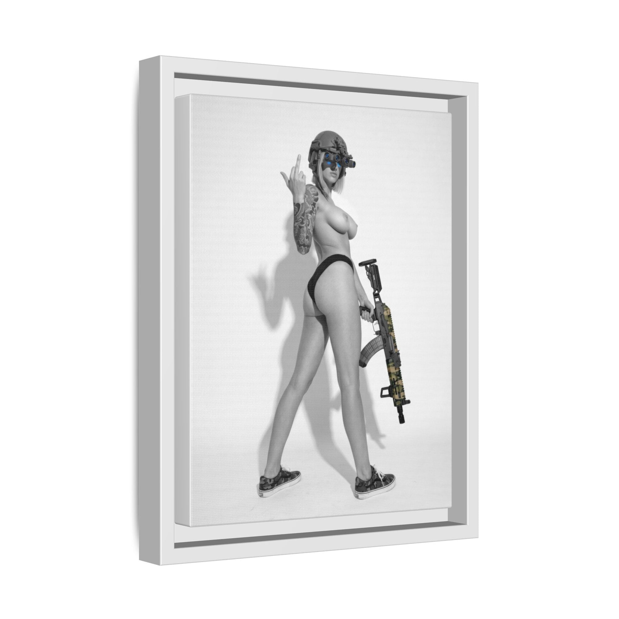 Shotty Vol. 1 Multi-Color Framed Matte Canvas Art Print