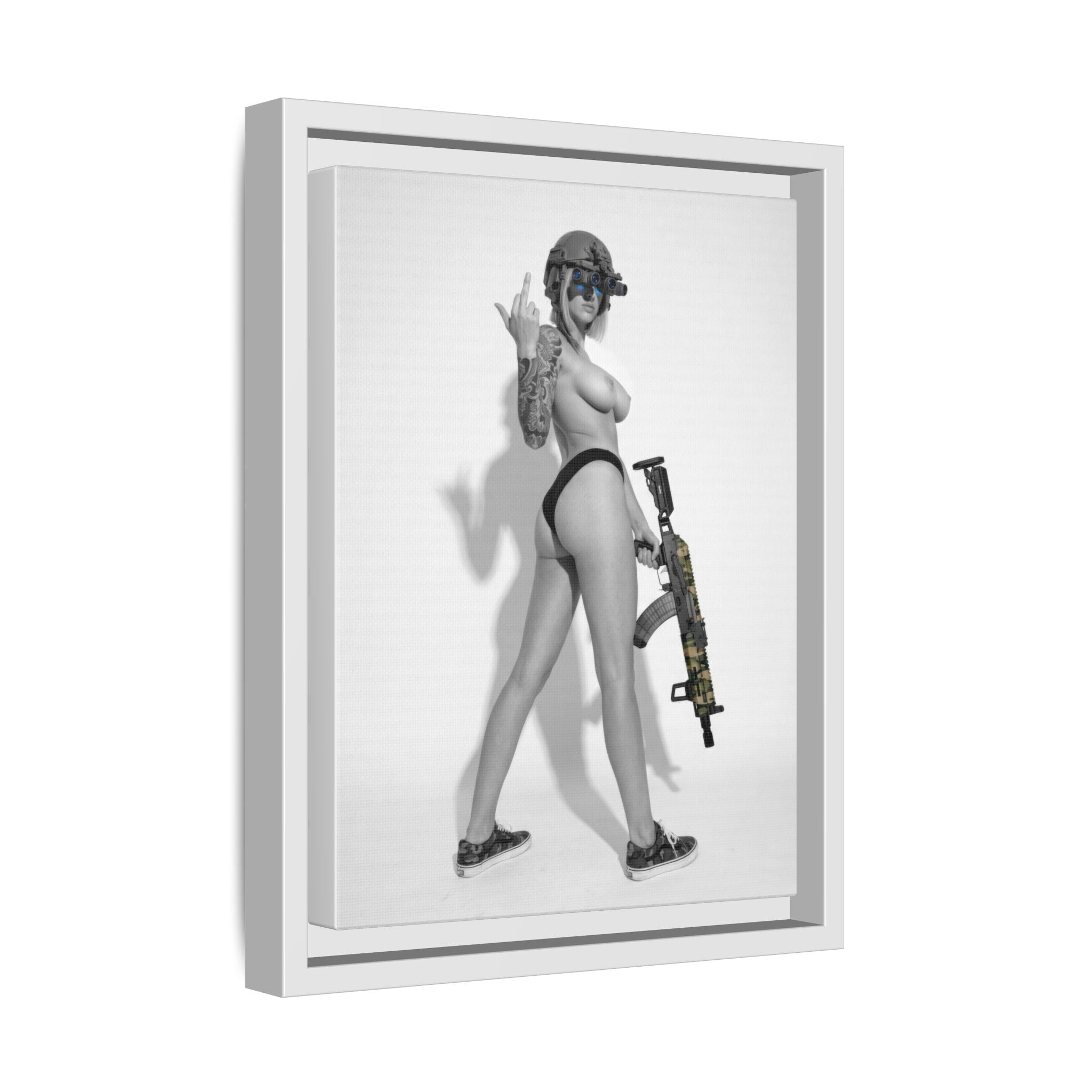 Shotty Vol. 1 Multi-Color Framed Matte Canvas Art Print