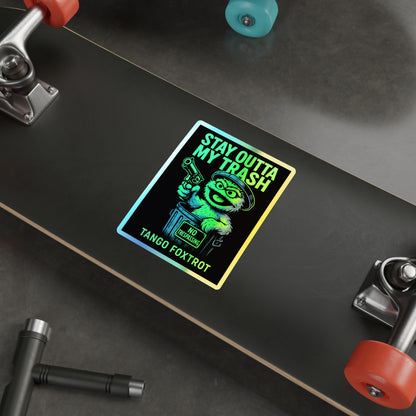 Trash Day Holographic Die-Cut Stickers