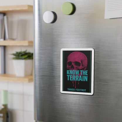 Know The Terrain Die-Cut Magnet