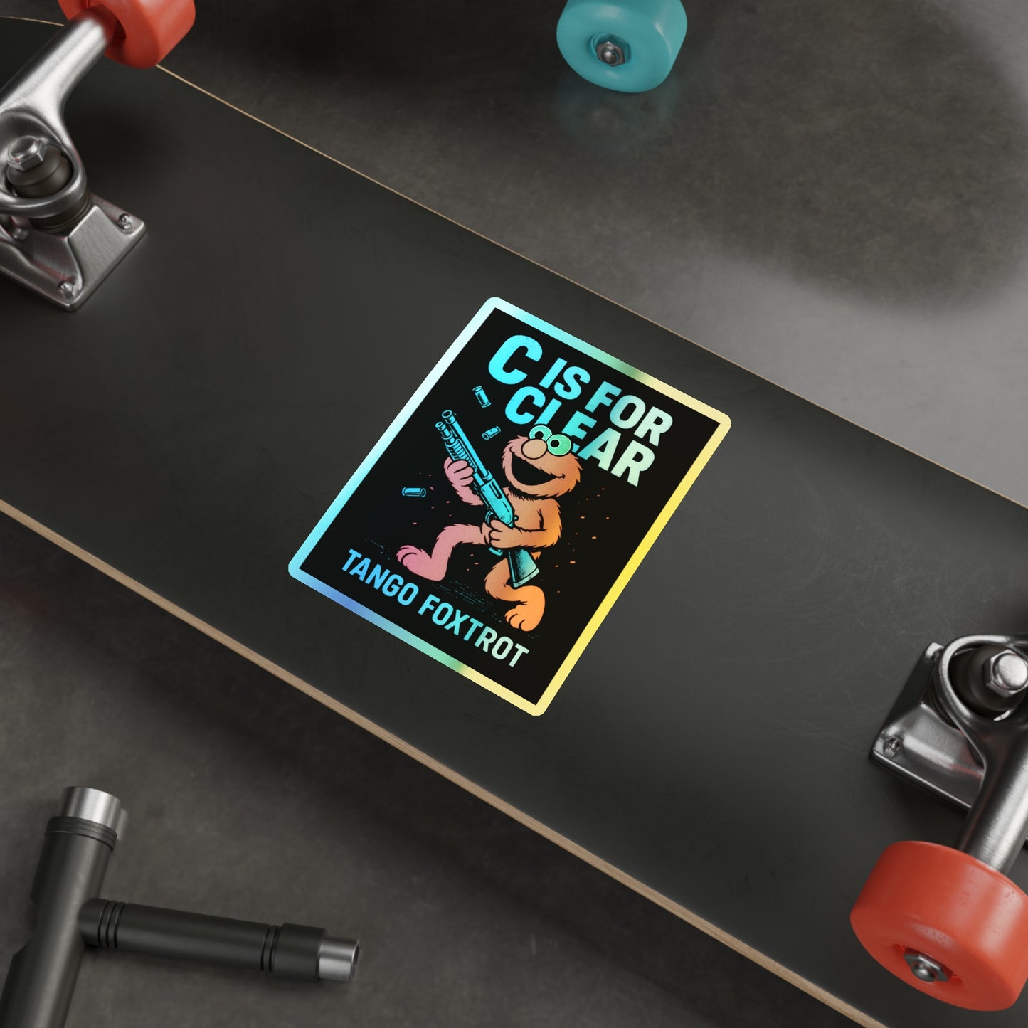 Letter Of The Day Holographic Die-Cut Stickers