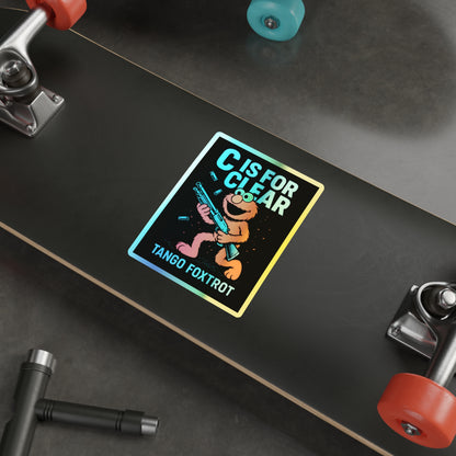 Letter Of The Day Holographic Die-Cut Stickers