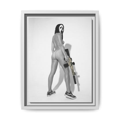 Ghost Face Vol. 1 Multi-Color Framed Matte Canvas Art Print