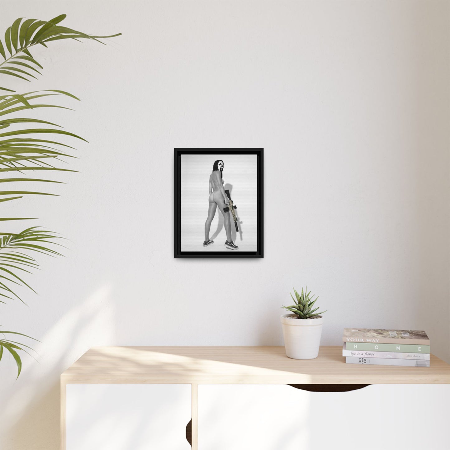 Ghost Face Vol. 1 Multi-Color Framed Matte Canvas Art Print