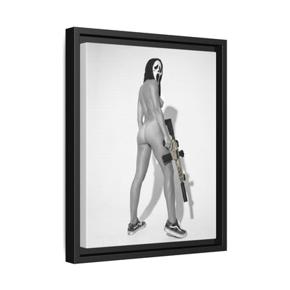 Ghost Face Vol. 1 Multi-Color Framed Matte Canvas Art Print