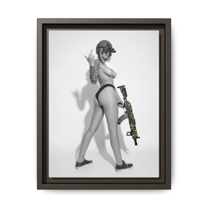 Shotty Vol. 1 Multi-Color Framed Matte Canvas Art Print