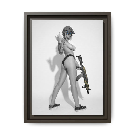 Shotty Vol. 1 Multi-Color Framed Matte Canvas Art Print