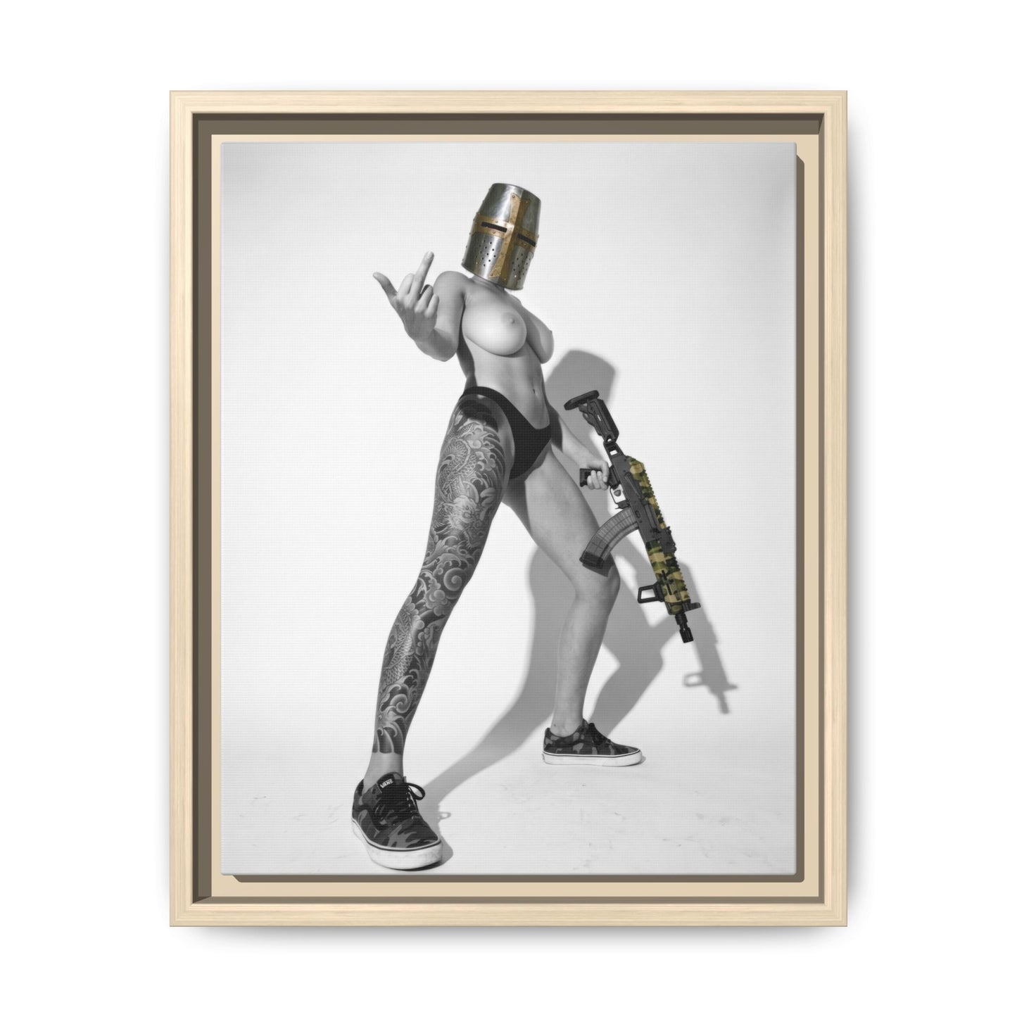 Crusade Vol. 1 Multi-Color Framed Matte Canvas Art Print