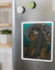 Metal Rain Die-Cut Magnet