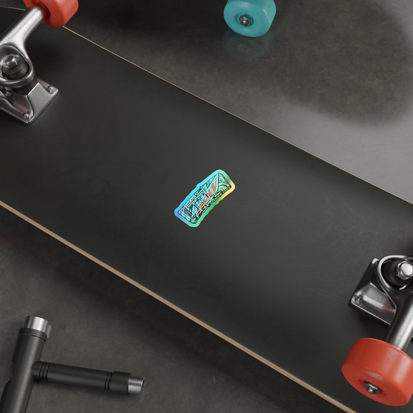 Dew-Mag Holographic Die-Cut Sticker