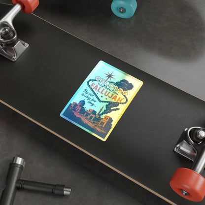 Welcome To Fallujah Holographic Die-Cut Stickers