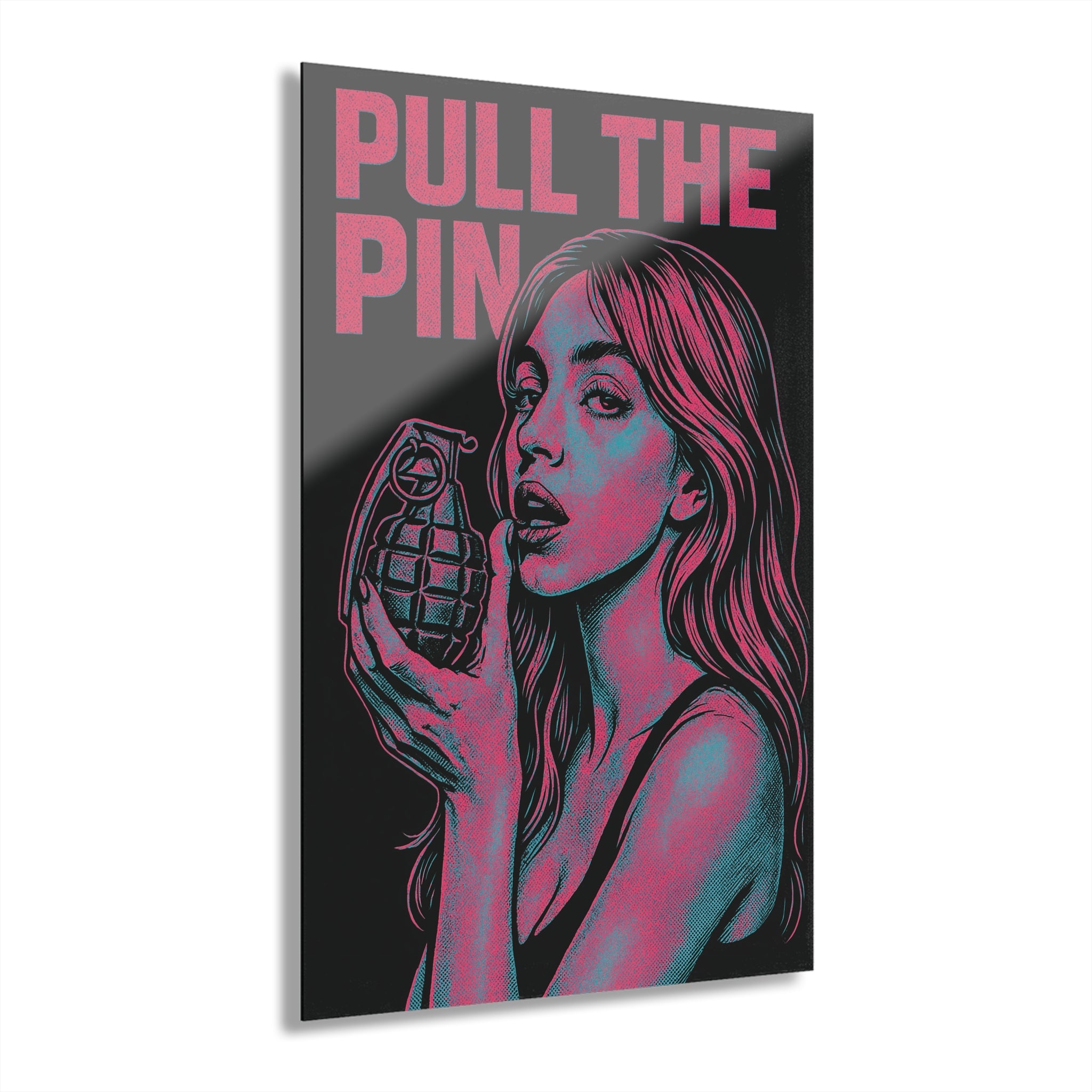 Pull The Pin Acrylic Print