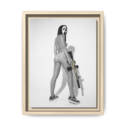Ghost Face Vol. 1 Multi-Color Framed Matte Canvas Art Print