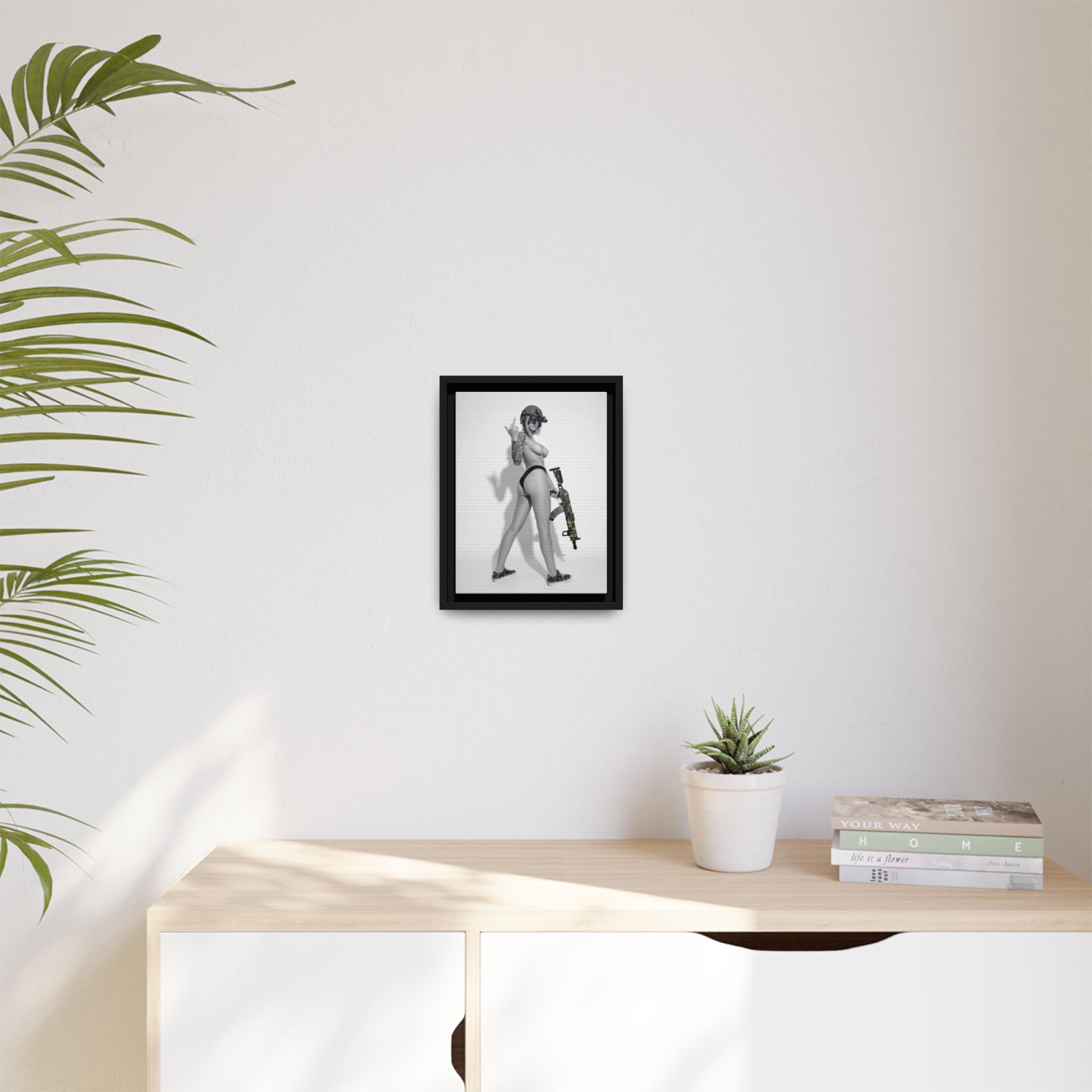 Shotty Vol. 1 Multi-Color Framed Matte Canvas Art Print