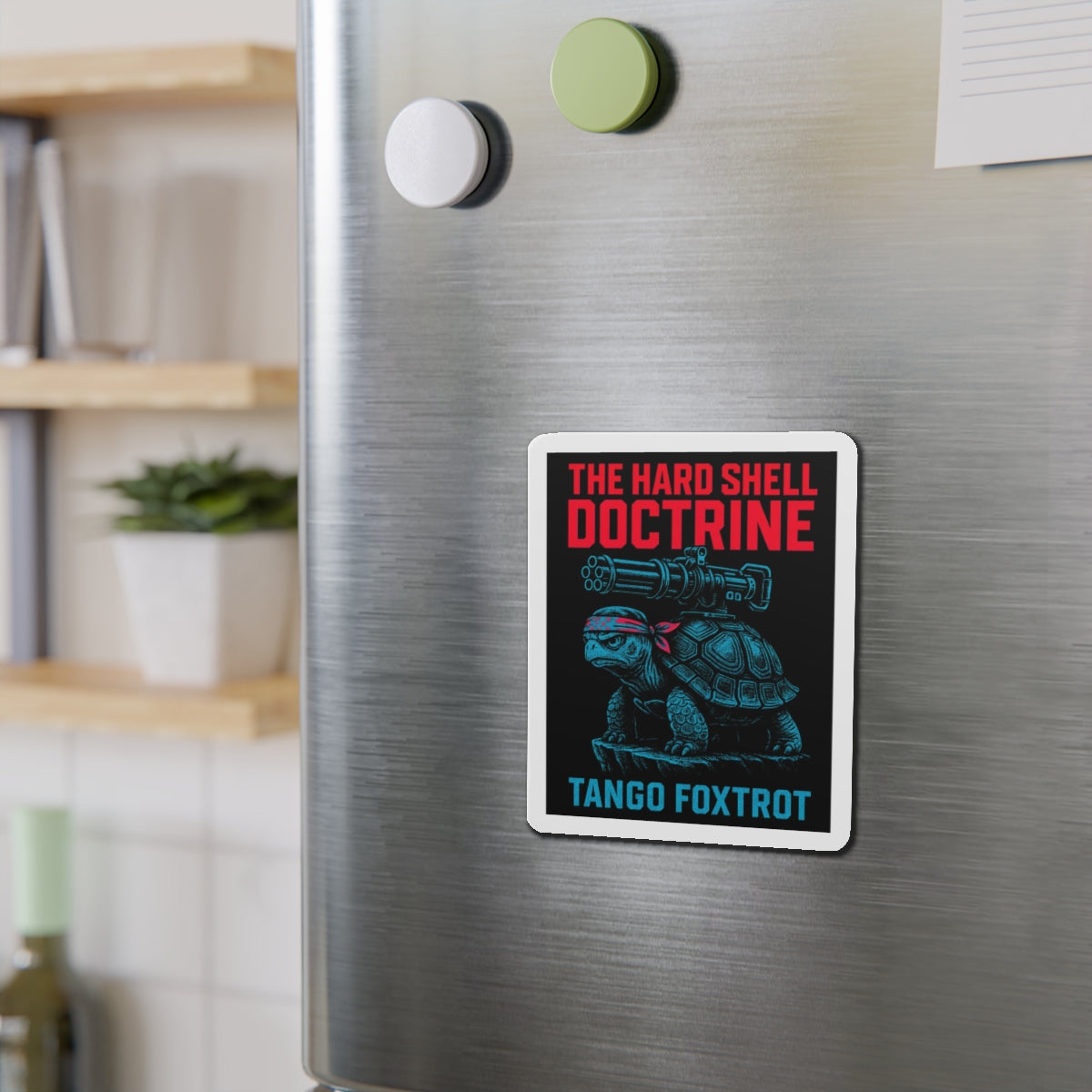 Hard Shell Doctrine Die-Cut Magnet