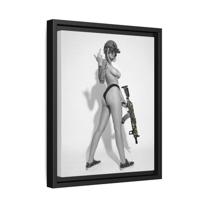 Shotty Vol. 1 Multi-Color Framed Matte Canvas Art Print