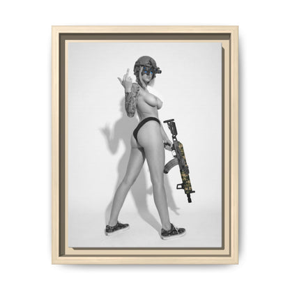 Shotty Vol. 1 Multi-Color Framed Matte Canvas Art Print