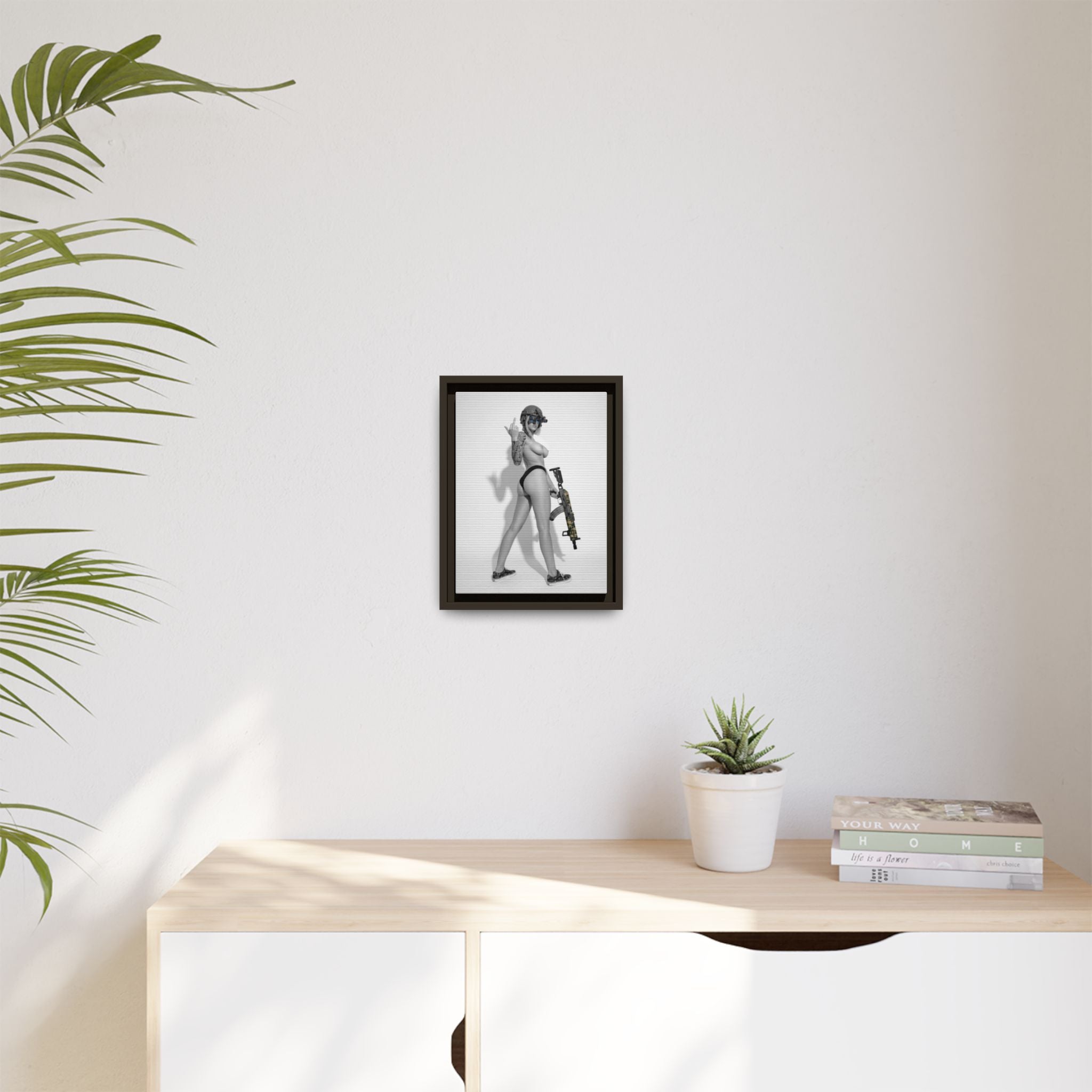 Shotty Vol. 1 Multi-Color Framed Matte Canvas Art Print